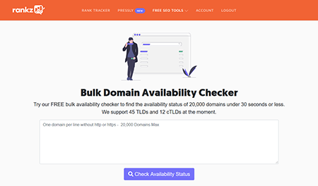 Bulk Domain Availability Checker