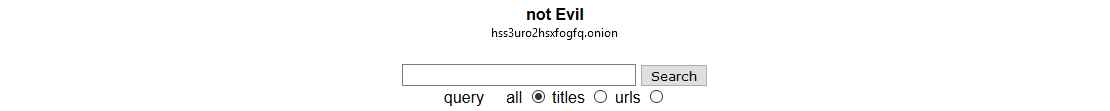 Поисковые системы в ru сегменте - Not Evil